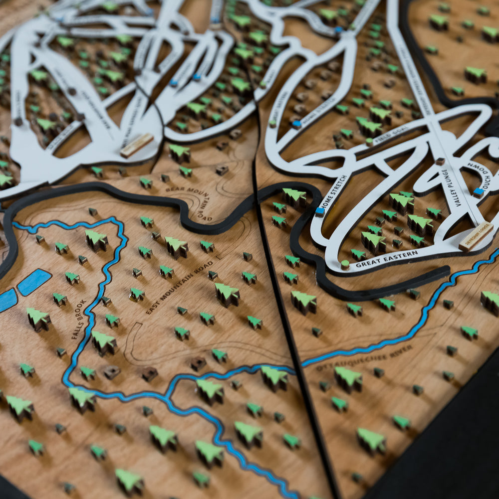 
                  
                    Killington - Vermont Wooden Winter Map
                  
                