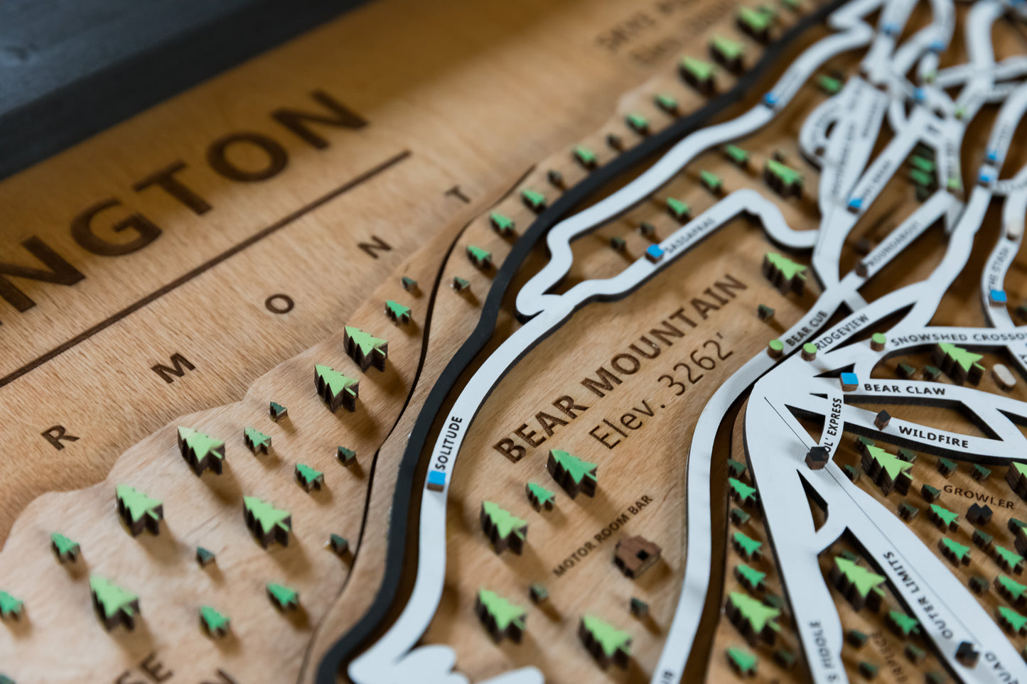 
                  
                    Killington - Vermont Wooden Winter Map
                  
                