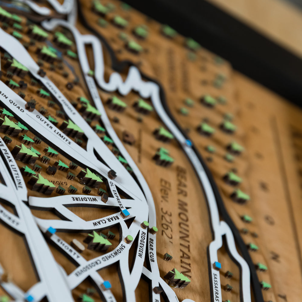 
                  
                    Killington - Vermont Wooden Winter Map
                  
                