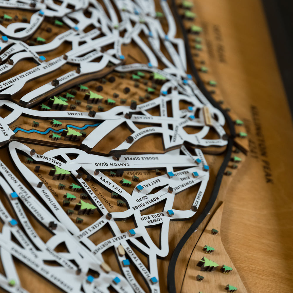 
                  
                    Killington - Vermont Wooden Winter Map
                  
                