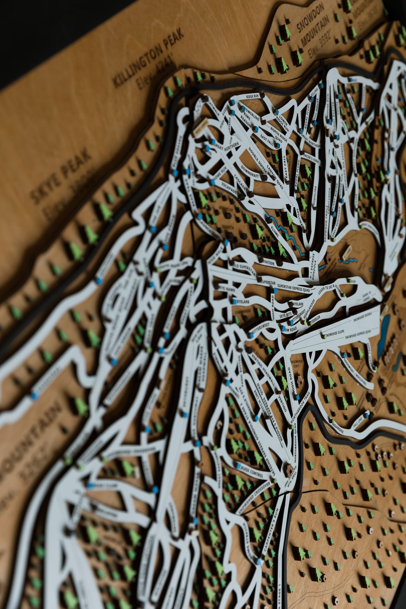 
                  
                    Killington - Vermont Wooden Winter Map
                  
                