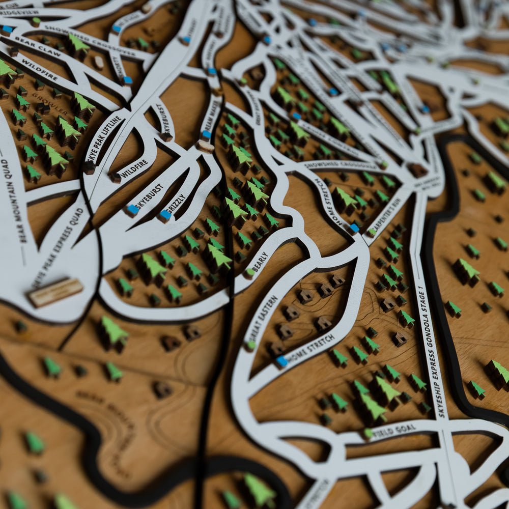 
                  
                    Killington - Vermont Wooden Winter Map
                  
                