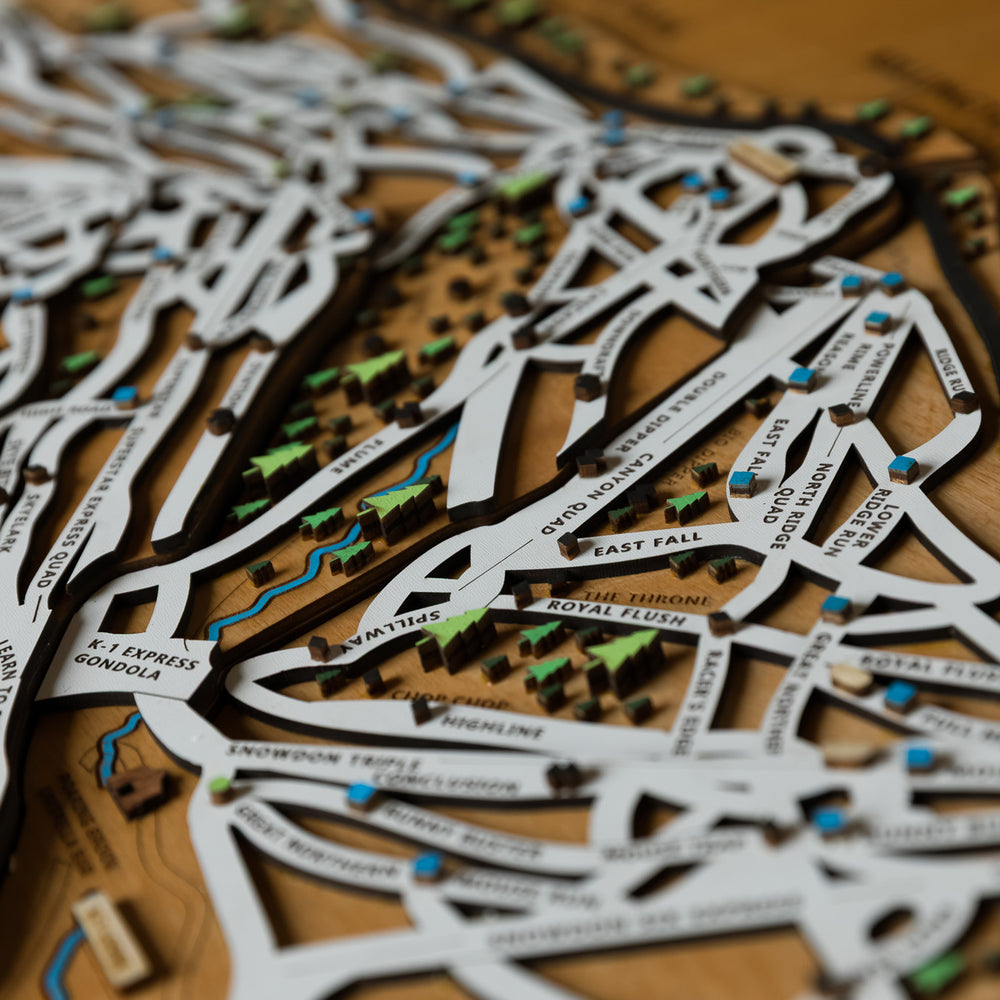 
                  
                    Killington - Vermont Wooden Winter Map
                  
                