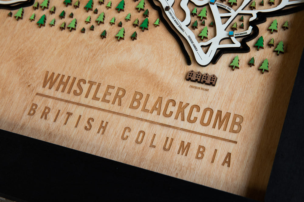 
                  
                    Whistler Blackcomb - British Columbia Wooden Winter Map
                  
                