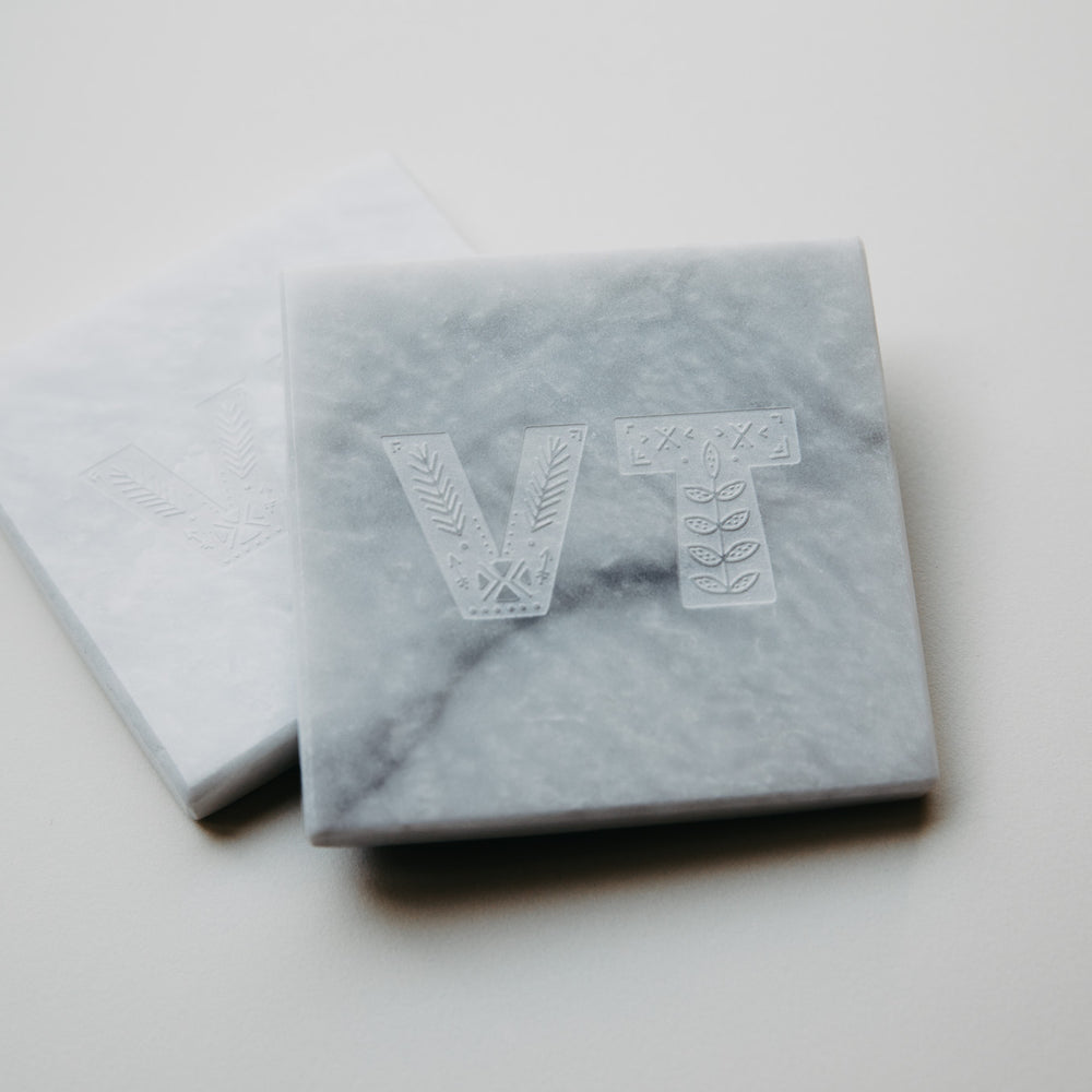 Vermont Engraved Marble Coaster Gift