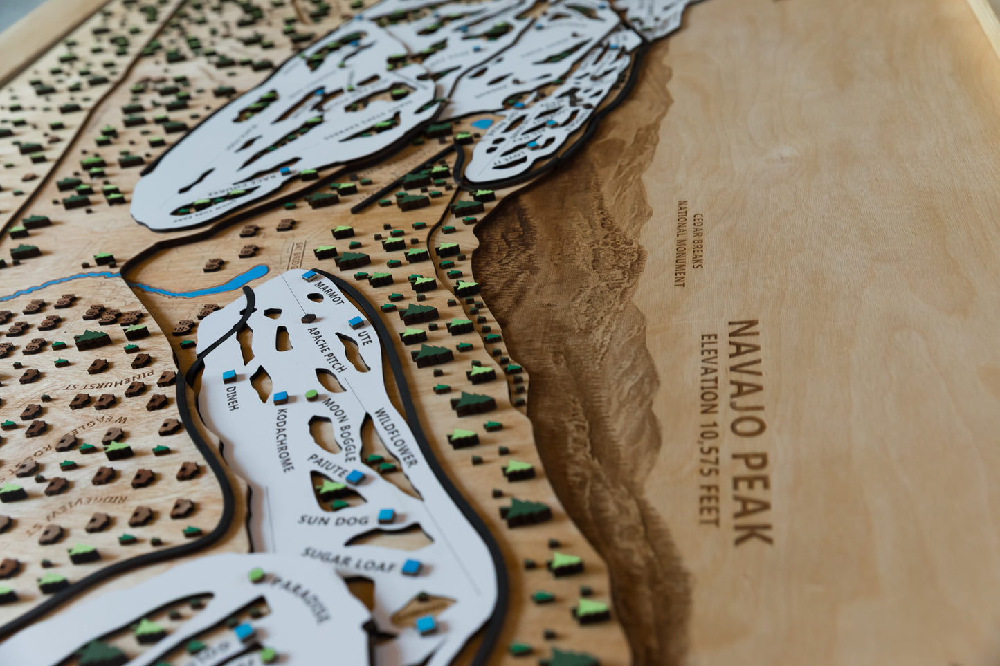 
                  
                    Brian Head Ski Map | Layered Wooden Ski Trail Map | Utah Mountain Art | Brian Head Ski Resort Decor | Ski House Wall Art
                  
                