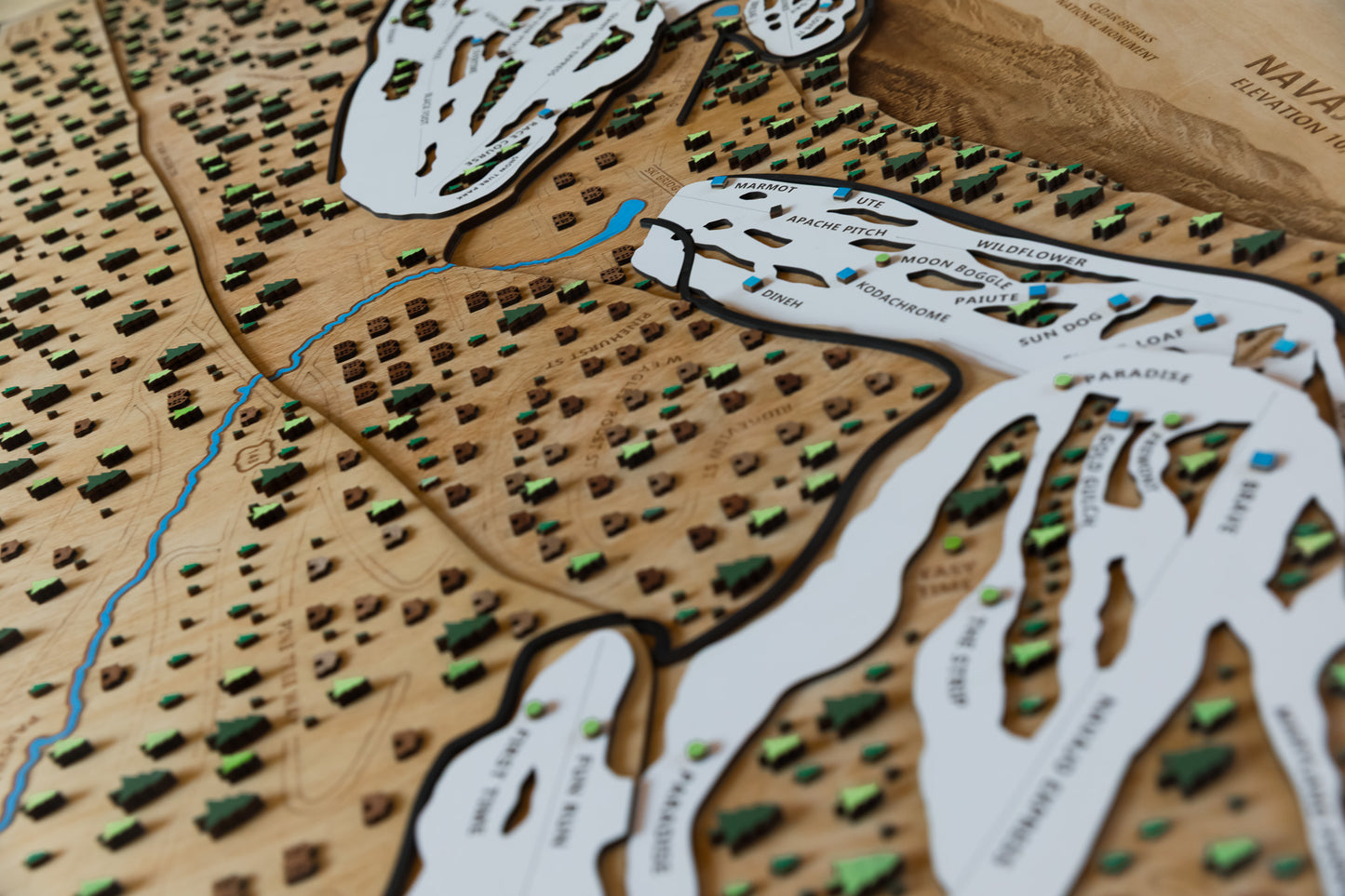 
                  
                    Brian Head Ski Map | Layered Wooden Ski Trail Map | Utah Mountain Art | Brian Head Ski Resort Decor | Ski House Wall Art
                  
                