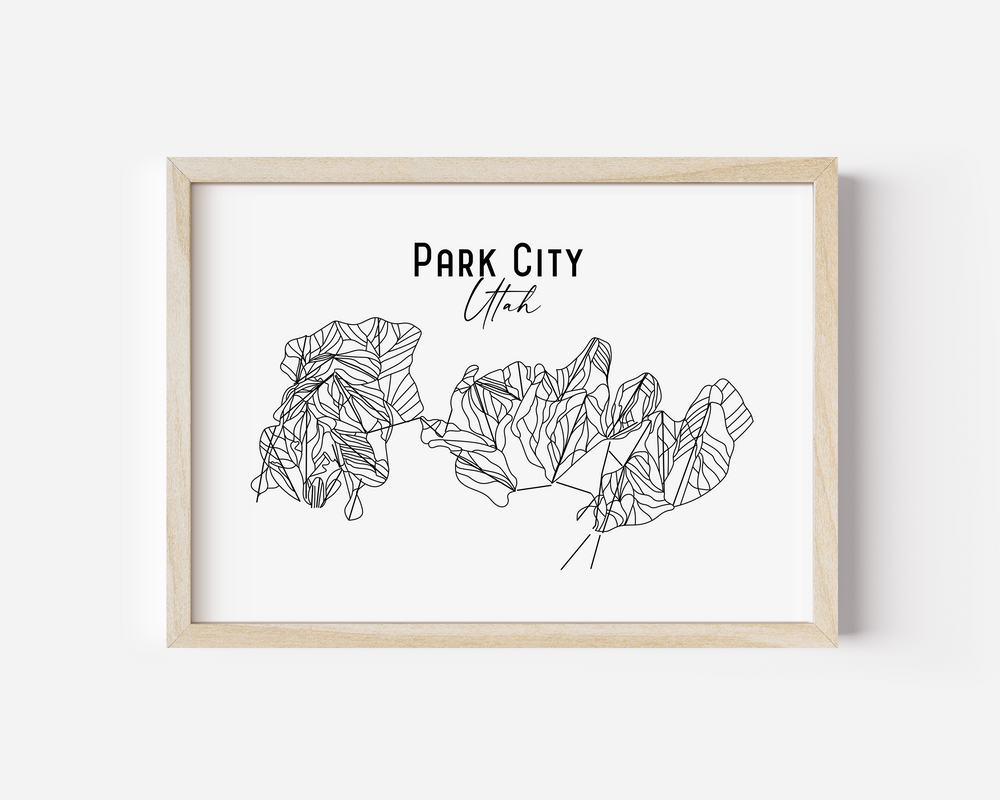 Park City Digital Line Art Download