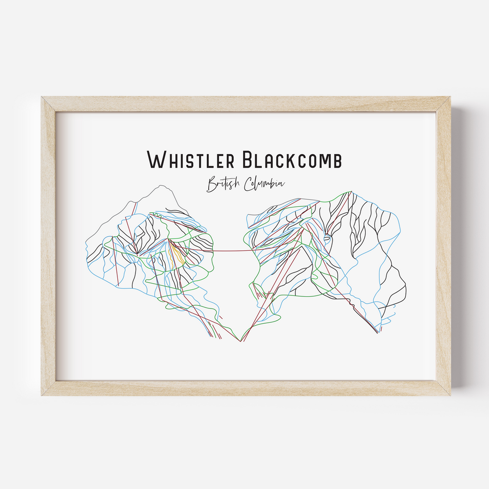 Whistler Blackcomb British Columbia downloadable Ski art ski house Alpine Drift