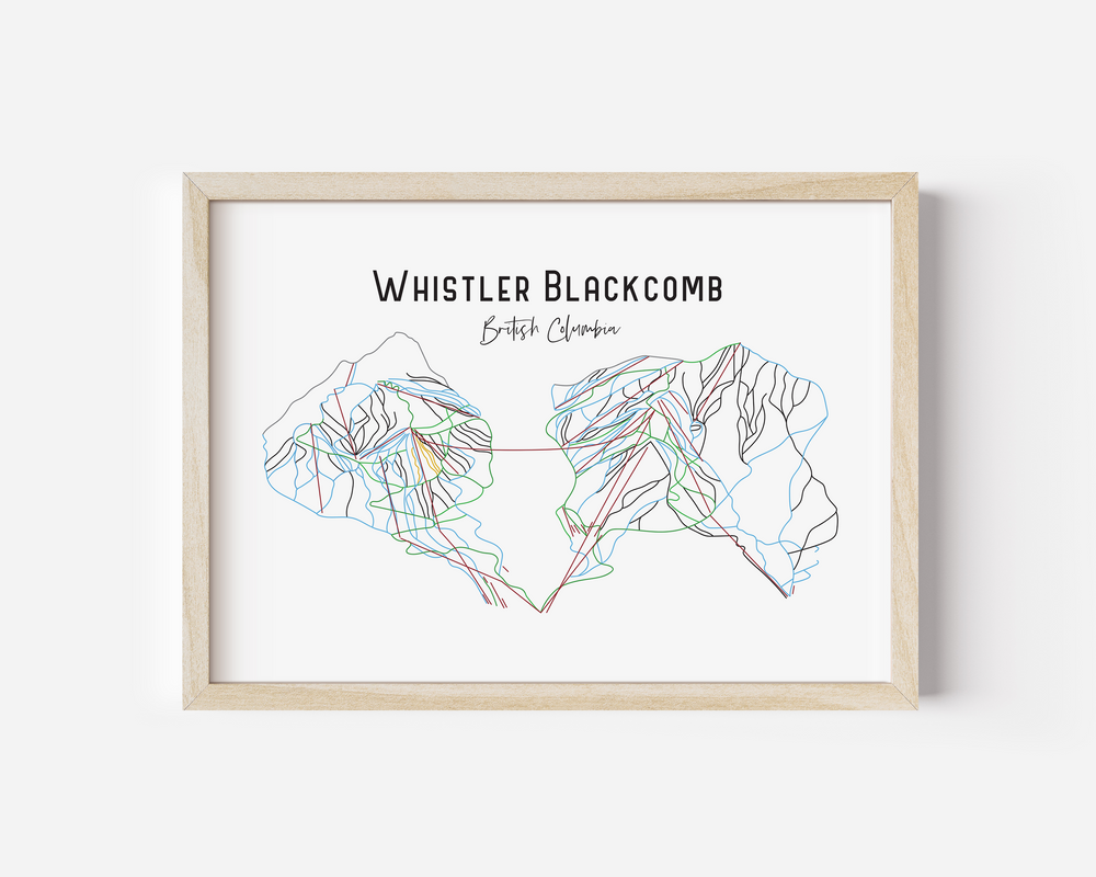 Whistler Blackcomb British Columbia downloadable Ski art ski house Alpine Drift