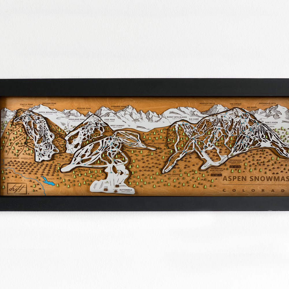
                  
                    Original Aspen Snowmass Wooden Ski Map | Mountain Art | Colorado | Skier Snowboarder Gift | ColoradoHome Decor | Ski House
                  
                