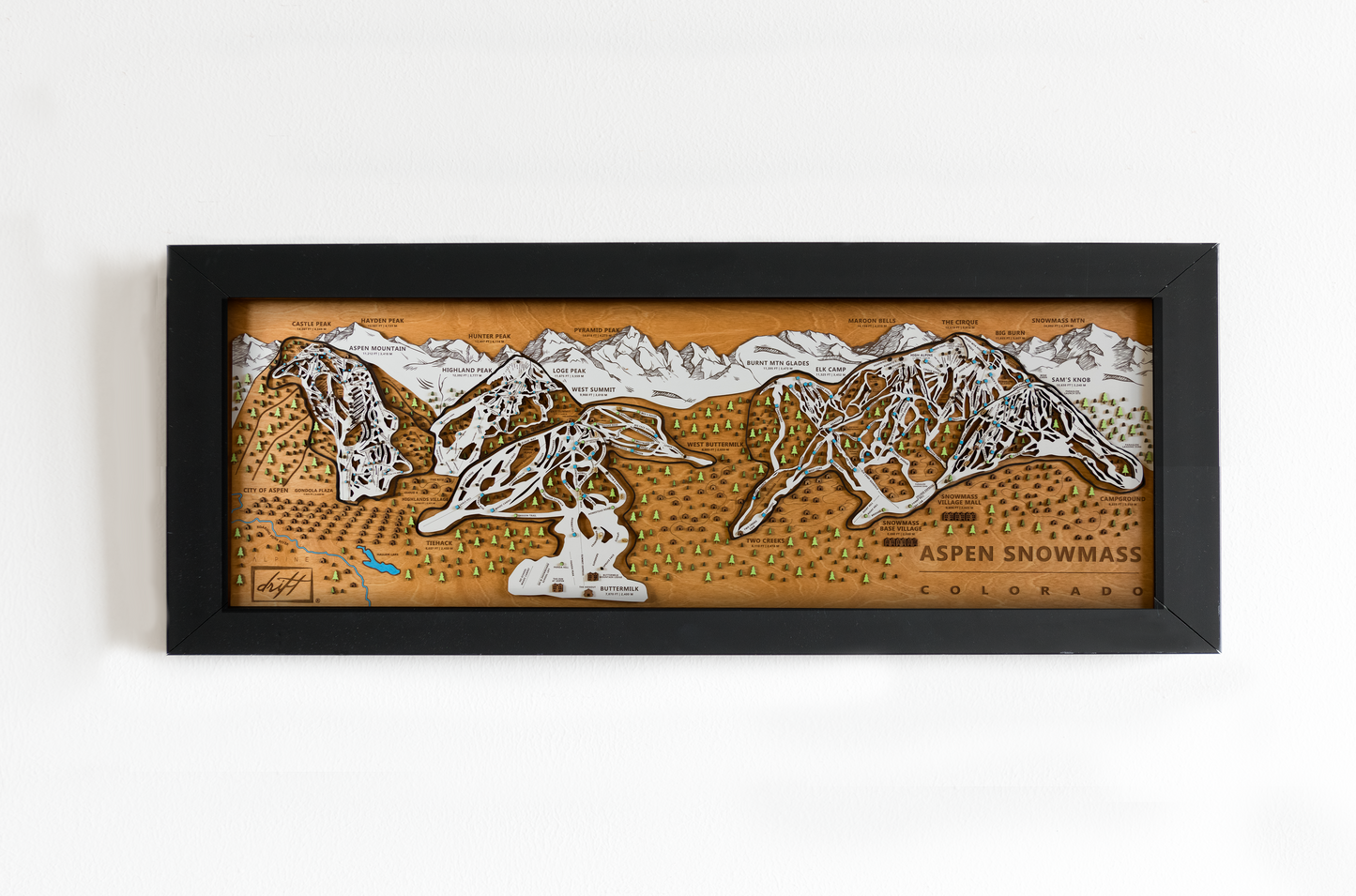 
                  
                    Original Aspen Snowmass Wooden Ski Map | Mountain Art | Colorado | Skier Snowboarder Gift | ColoradoHome Decor | Ski House
                  
                