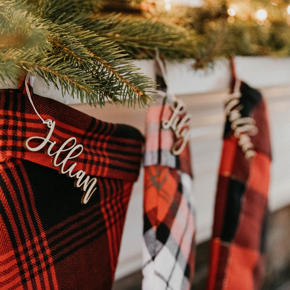 
                  
                    Wooden Stocking Names | Stocking Name Tag | Personalized Stocking Decor | Rustic Christmas | Stocking Names
                  
                