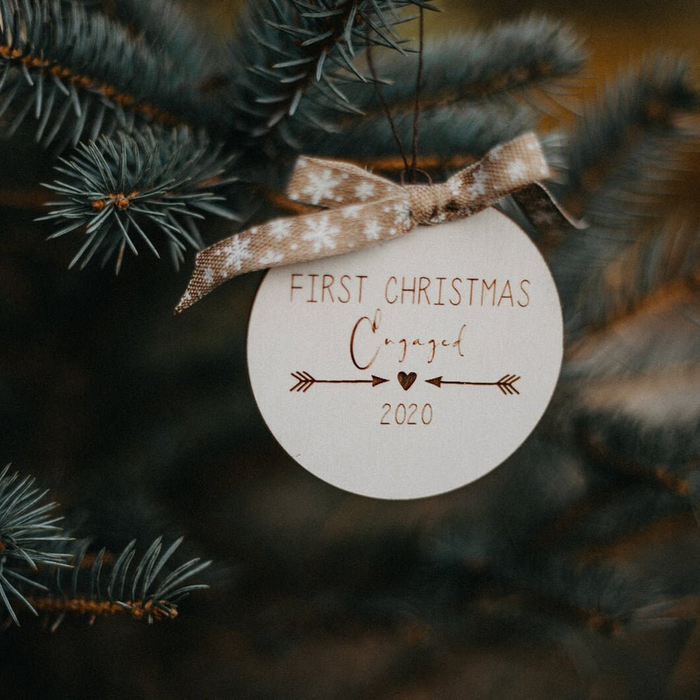 First Christmas Ornament | 2021 Christmas | Engaged Christmas Ornament | Customized ornaments