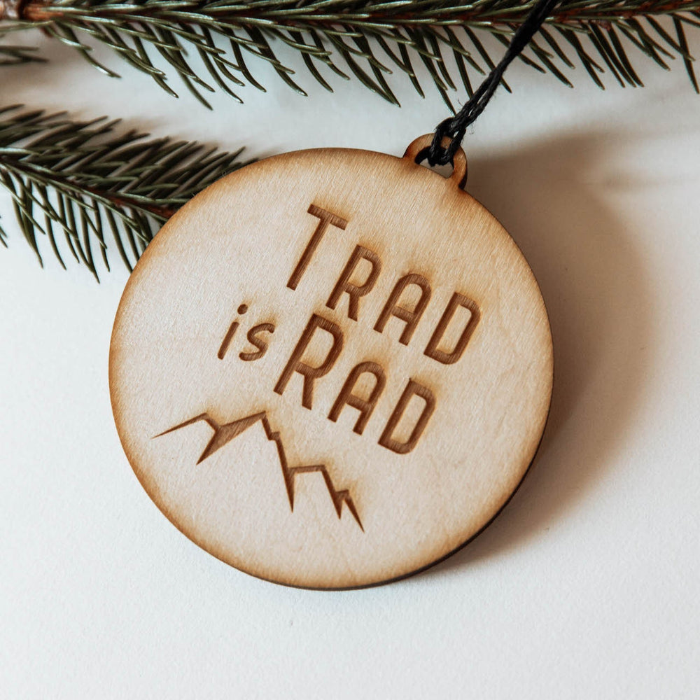 
                  
                    Trad is Rad | Climber Ornament | Climber Gift | Trad Climbing
                  
                