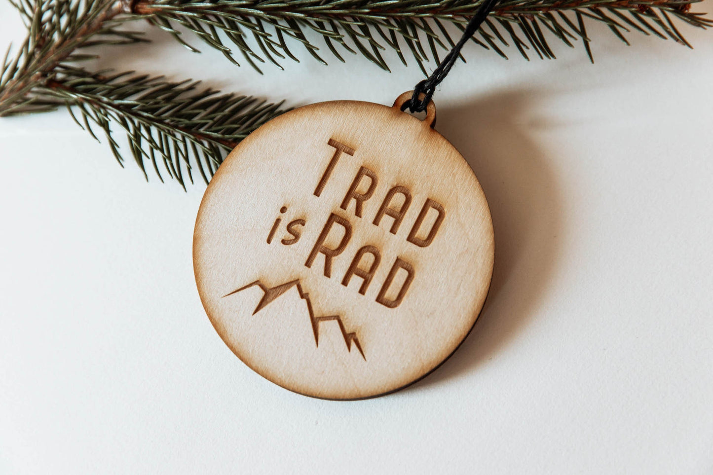 
                  
                    Trad is Rad | Climber Ornament | Climber Gift | Trad Climbing
                  
                