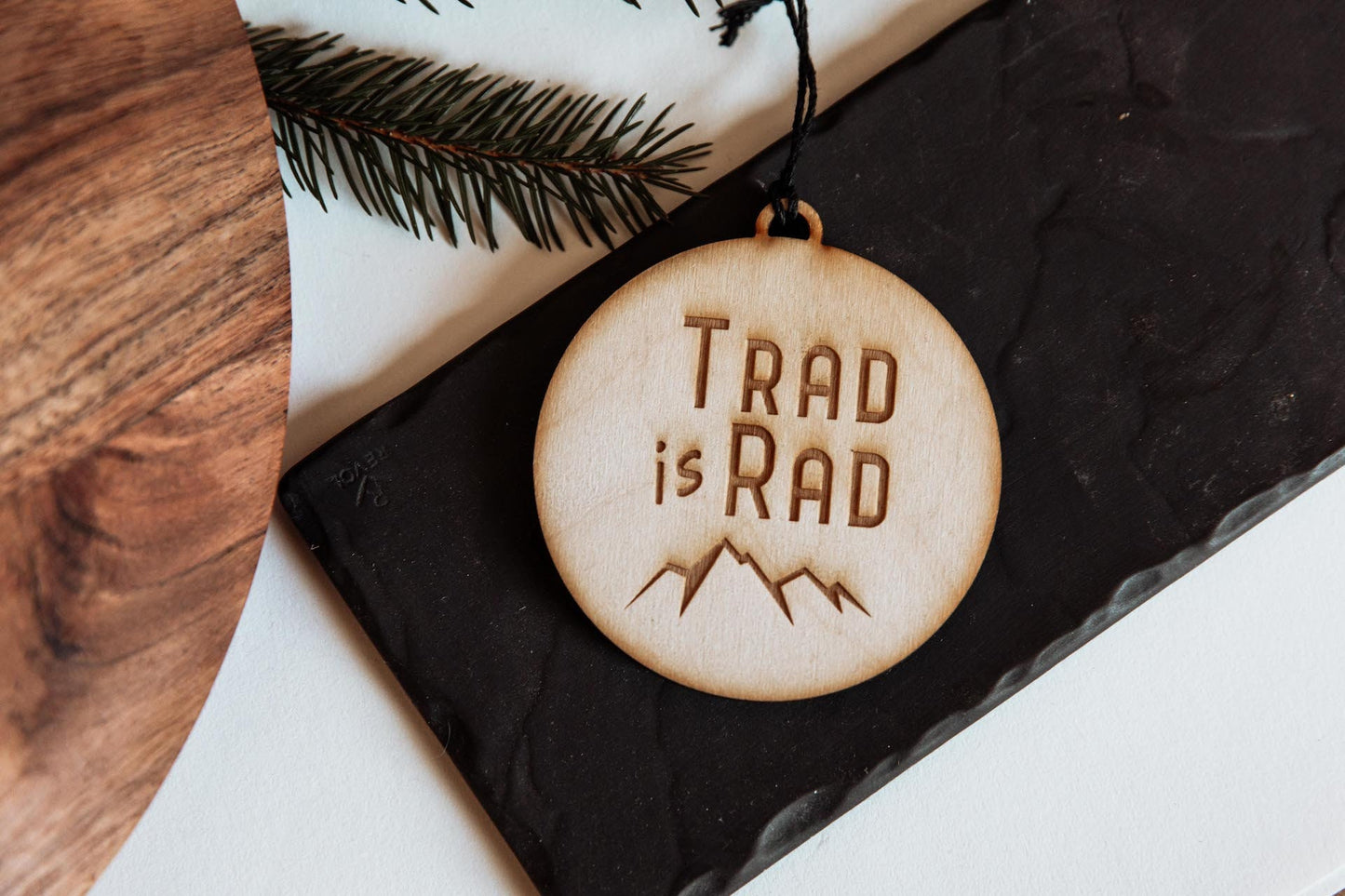 
                  
                    Trad is Rad | Climber Ornament | Climber Gift | Trad Climbing
                  
                