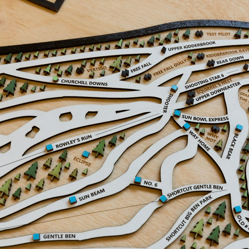 
                  
                    Stratton Vermont Wooden Ski Map | Custom Ski Map Art | Skiing | Snowboarding
                  
                