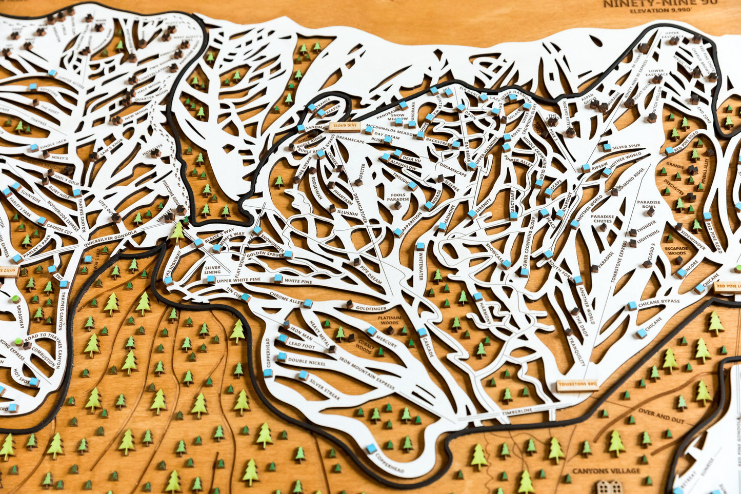 
                  
                    Park City Utah Wooden Trail Map
                  
                