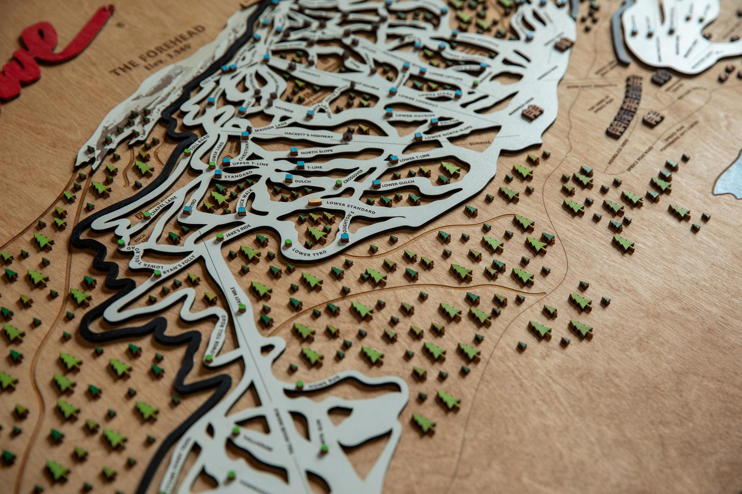 
                  
                    Stowe wooden ski map
                  
                