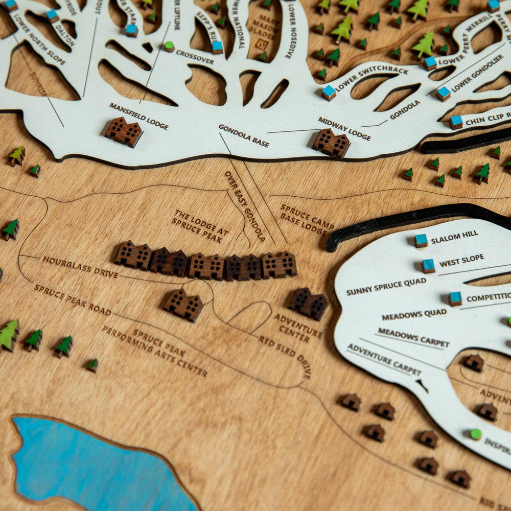 
                  
                    Stowe wooden ski map
                  
                