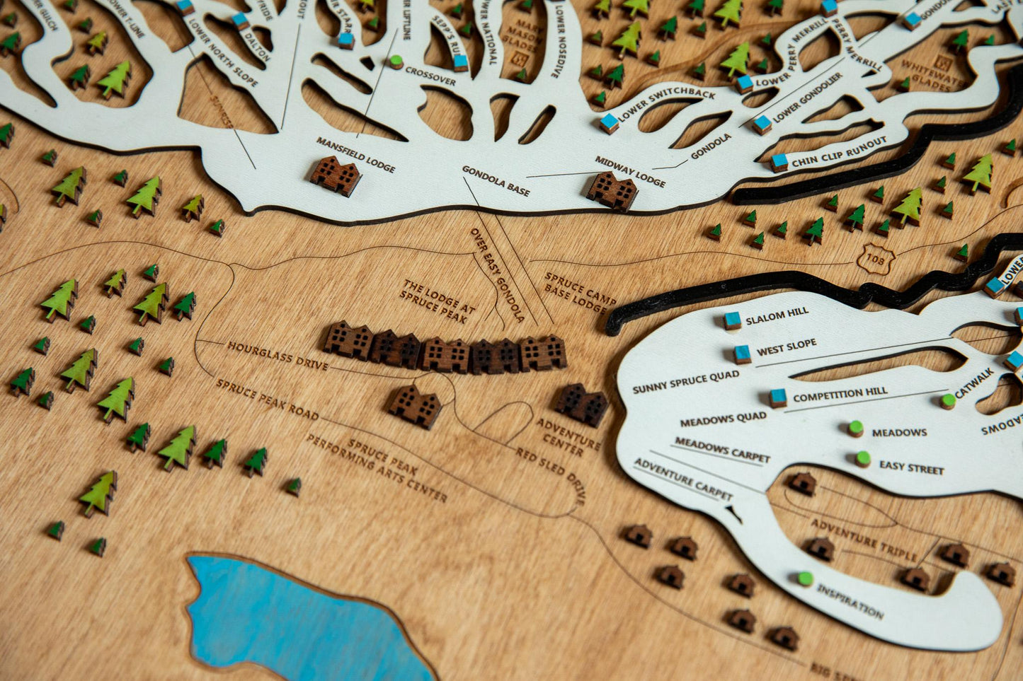 
                  
                    Stowe wooden ski map
                  
                