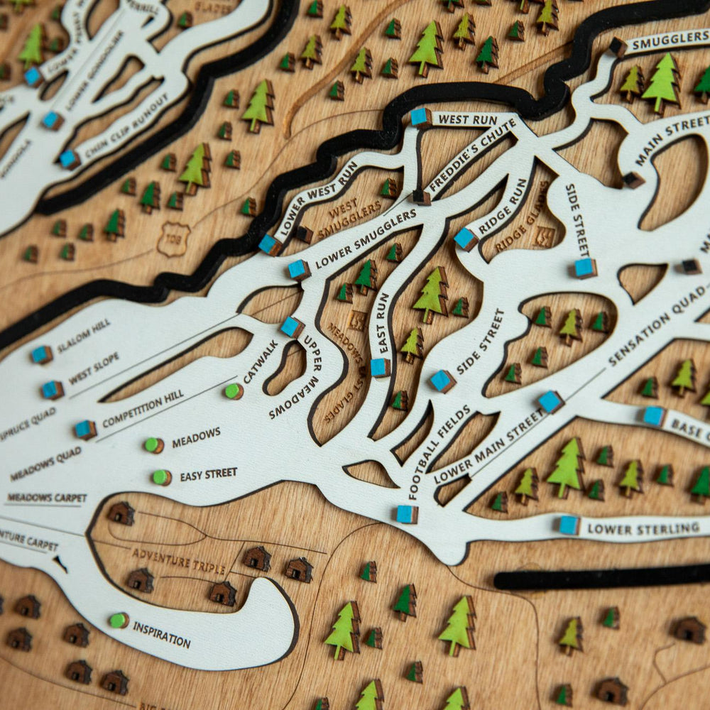 
                  
                    Stowe wooden ski map
                  
                