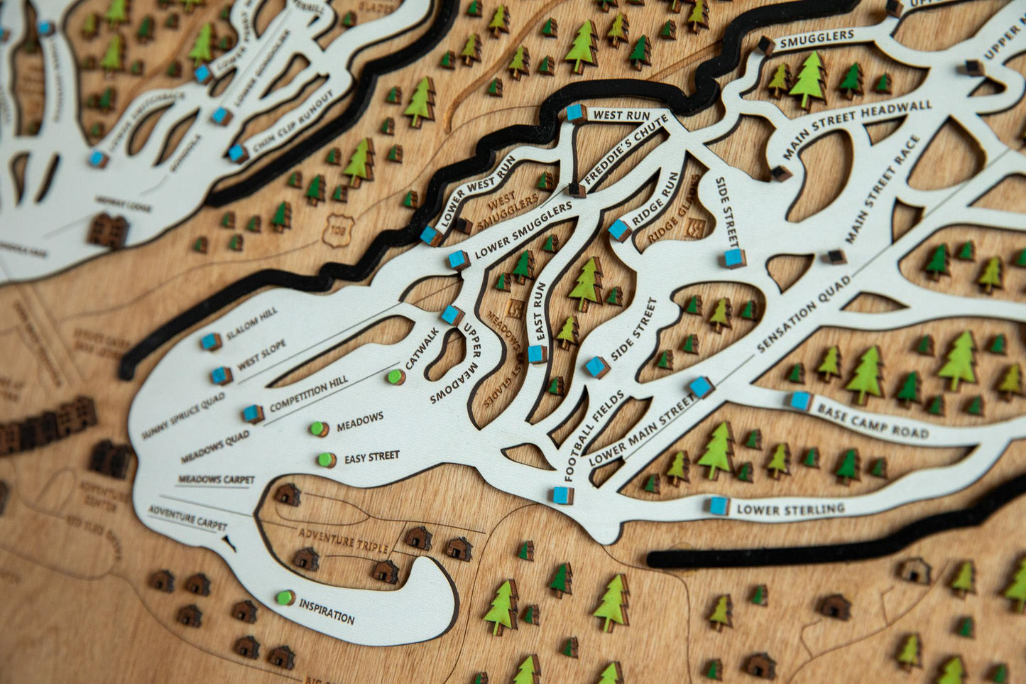 
                  
                    Stowe wooden ski map
                  
                