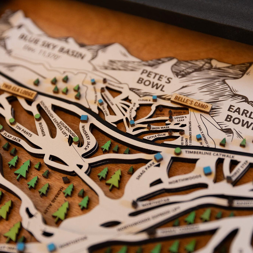 
                  
                    Vail Colorado Wooden Ski Map
                  
                