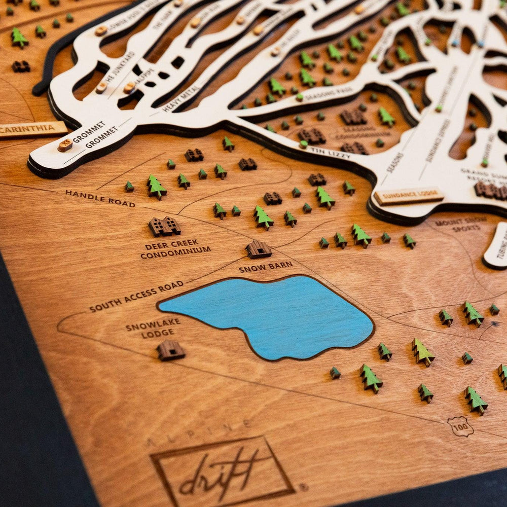 
                  
                    Mount Snow - Vermont Wooden Ski Map
                  
                