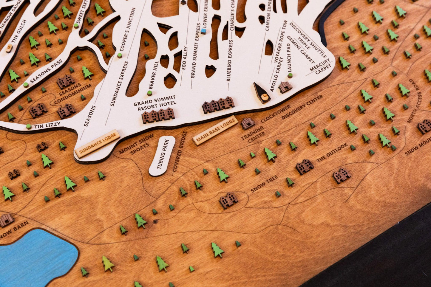 
                  
                    Mount Snow - Vermont Wooden Ski Map
                  
                