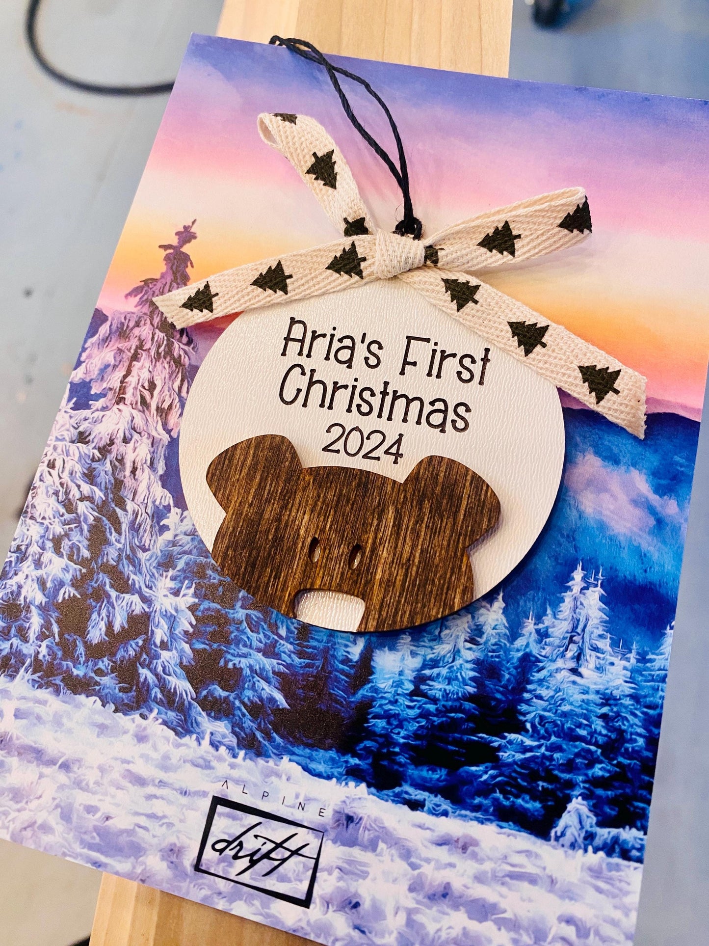 
                  
                    Baby's First Christmas Ornament Bear | 2024 Christmas | Customized ornaments
                  
                