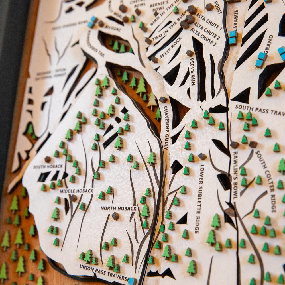 
                  
                    Jackson Hole Wooden Ski Map | Wyoming Ski Decor | Mountain Art | Ski and Snowboard Gifts
                  
                
