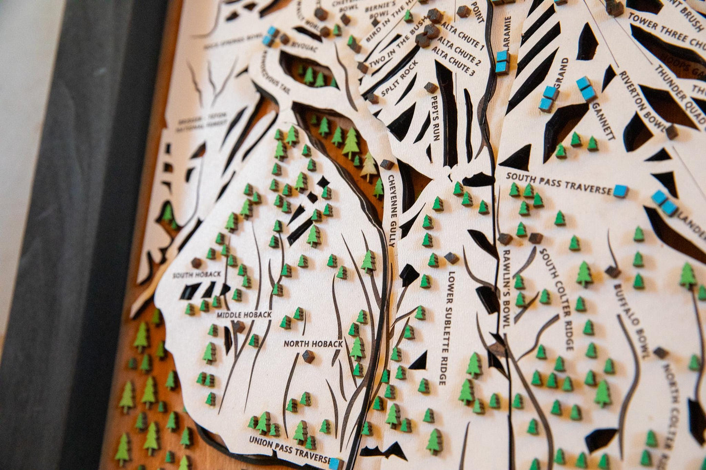 
                  
                    Jackson Hole Wooden Ski Map | Wyoming Ski Decor | Mountain Art | Ski and Snowboard Gifts
                  
                