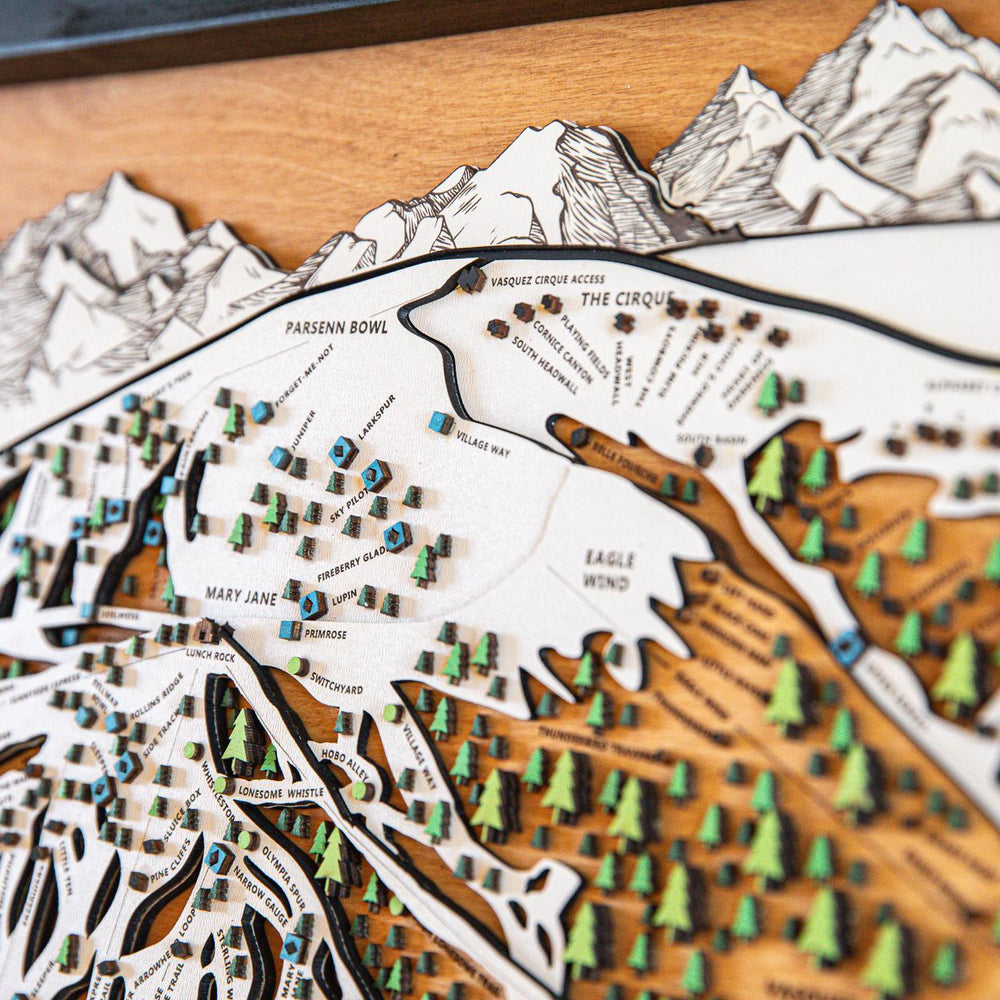 
                  
                    Original Winter Park Wooden Ski Map | Mountain Art | Colorado | Skier Snowboarder Gift | Vermont Home Decor | Ski House
                  
                