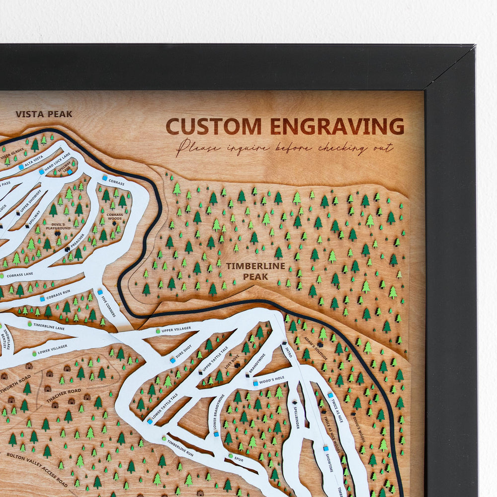 
                  
                    Custom Engraving or Addition to Wooden Ski Map
                  
                