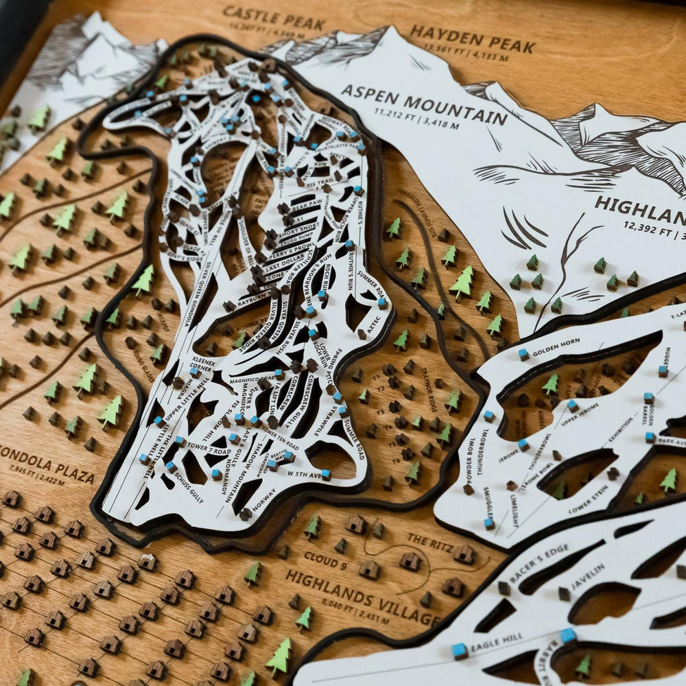 
                  
                    Original Aspen Snowmass Wooden Ski Map | Mountain Art | Colorado | Skier Snowboarder Gift | ColoradoHome Decor | Ski House
                  
                