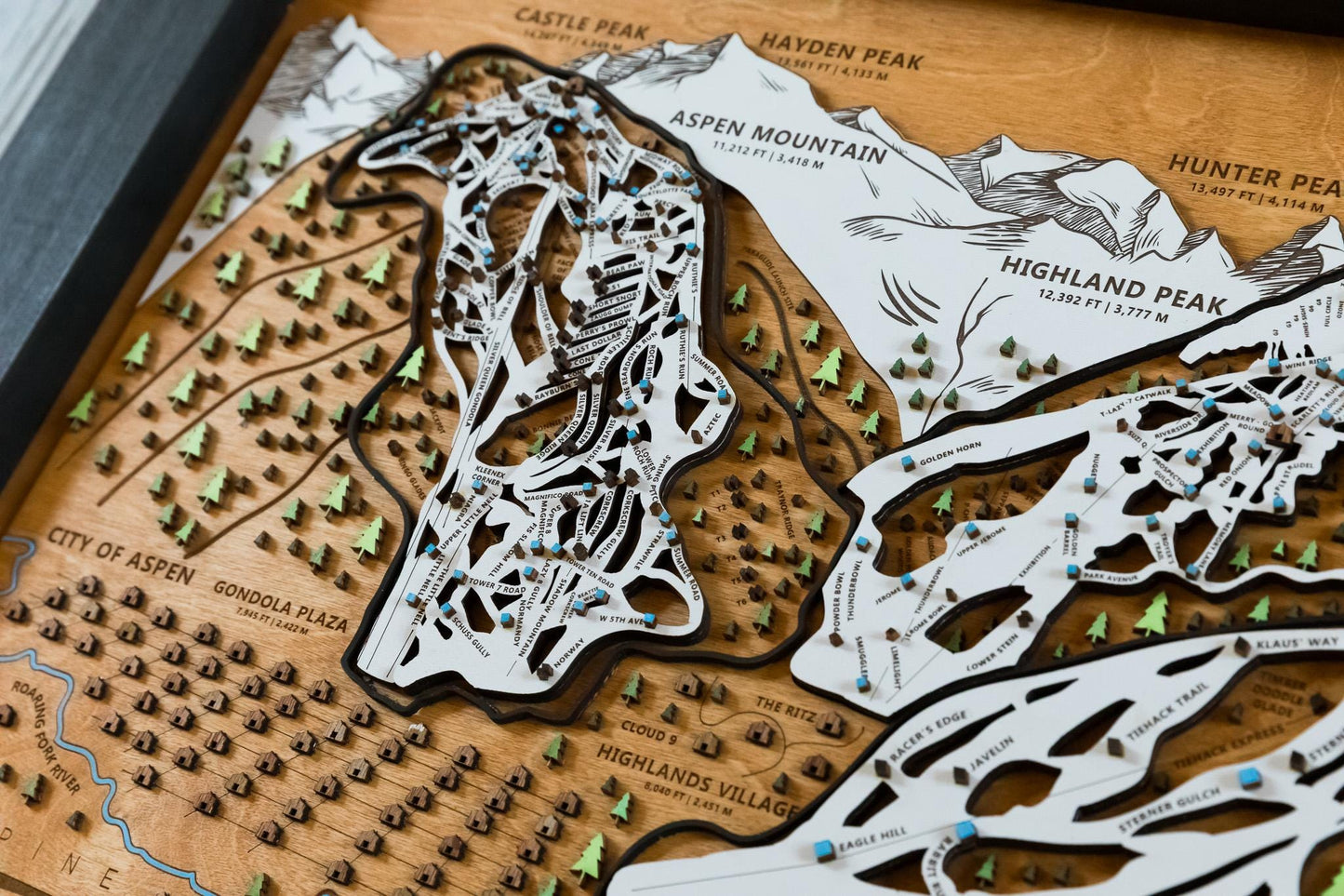 
                  
                    Original Aspen Snowmass Wooden Ski Map | Mountain Art | Colorado | Skier Snowboarder Gift | ColoradoHome Decor | Ski House
                  
                