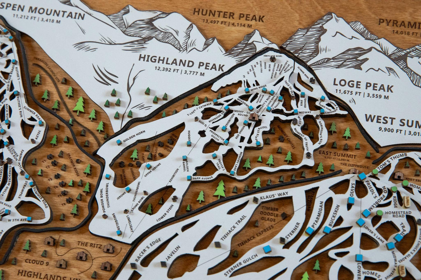 
                  
                    Original Aspen Snowmass Wooden Ski Map | Mountain Art | Colorado | Skier Snowboarder Gift | ColoradoHome Decor | Ski House
                  
                