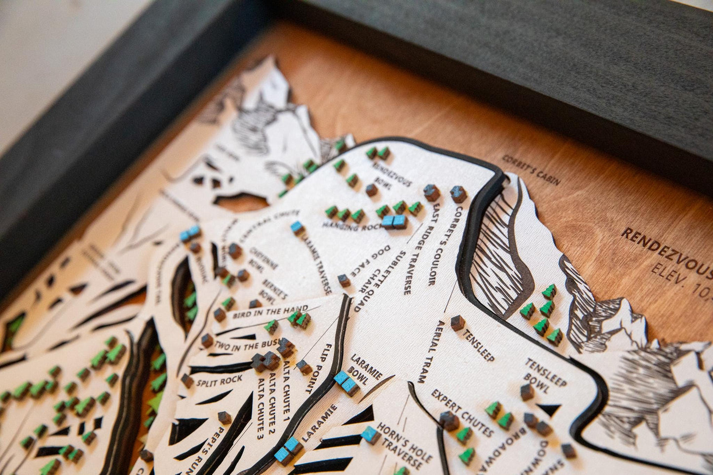 
                  
                    Jackson Hole Wooden Ski Map | Wyoming Ski Decor | Mountain Art | Ski and Snowboard Gifts
                  
                