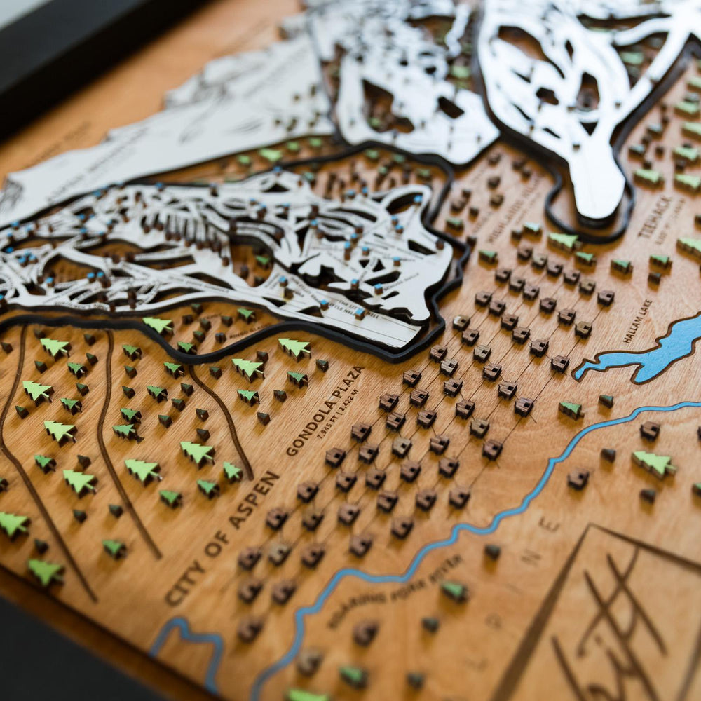 
                  
                    Original Aspen Snowmass Wooden Ski Map | Mountain Art | Colorado | Skier Snowboarder Gift | ColoradoHome Decor | Ski House
                  
                