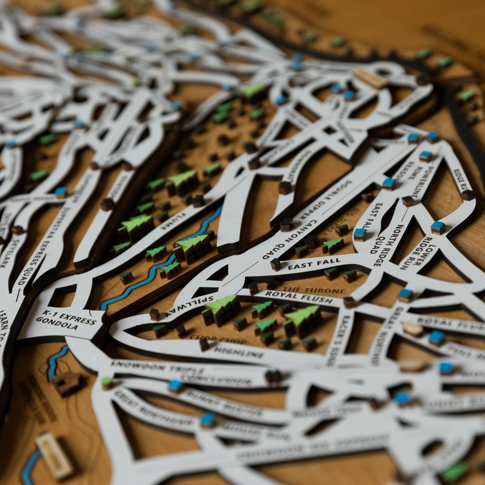 
                  
                    Killington Wooden Ski Map | Gift for Skiers | Gift for Snowboarders | Mountain Design
                  
                