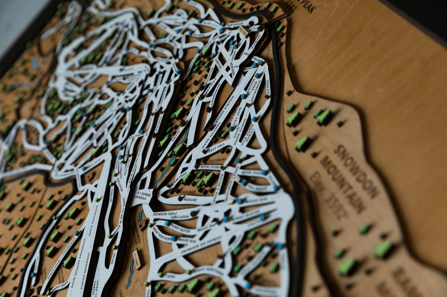 
                  
                    Killington Wooden Ski Map | Gift for Skiers | Gift for Snowboarders | Mountain Design
                  
                