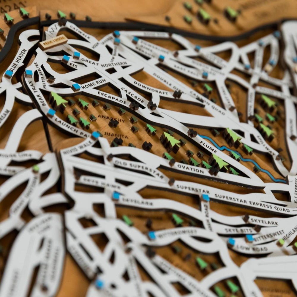 
                  
                    Killington Wooden Ski Map | Gift for Skiers | Gift for Snowboarders | Mountain Design
                  
                
