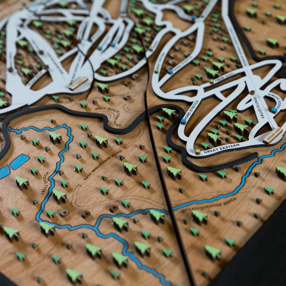 
                  
                    Killington Wooden Ski Map | Gift for Skiers | Gift for Snowboarders | Mountain Design
                  
                