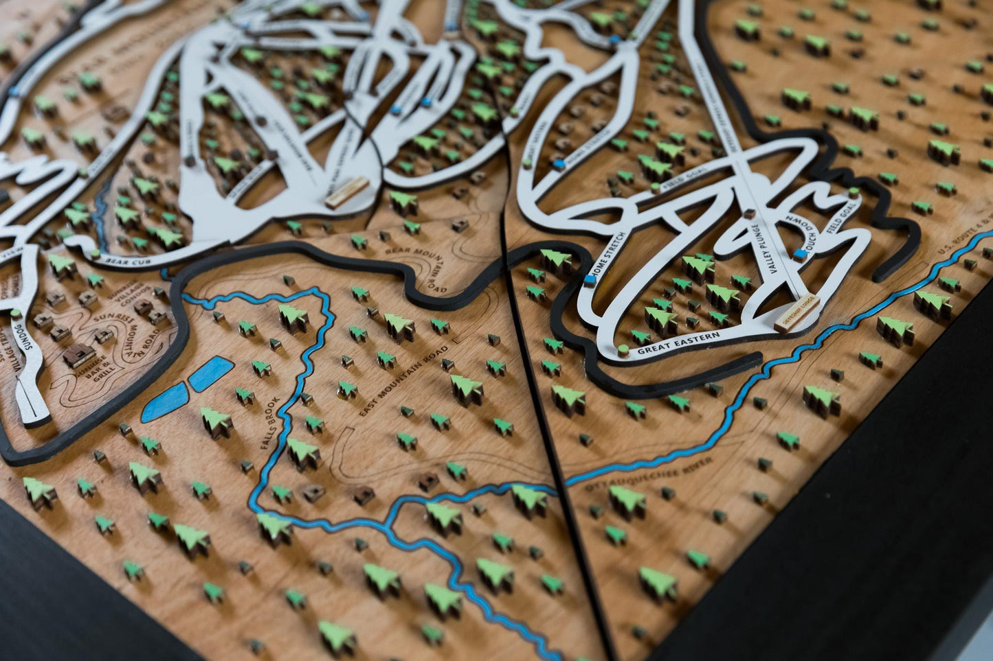 
                  
                    Killington Wooden Ski Map | Gift for Skiers | Gift for Snowboarders | Mountain Design
                  
                