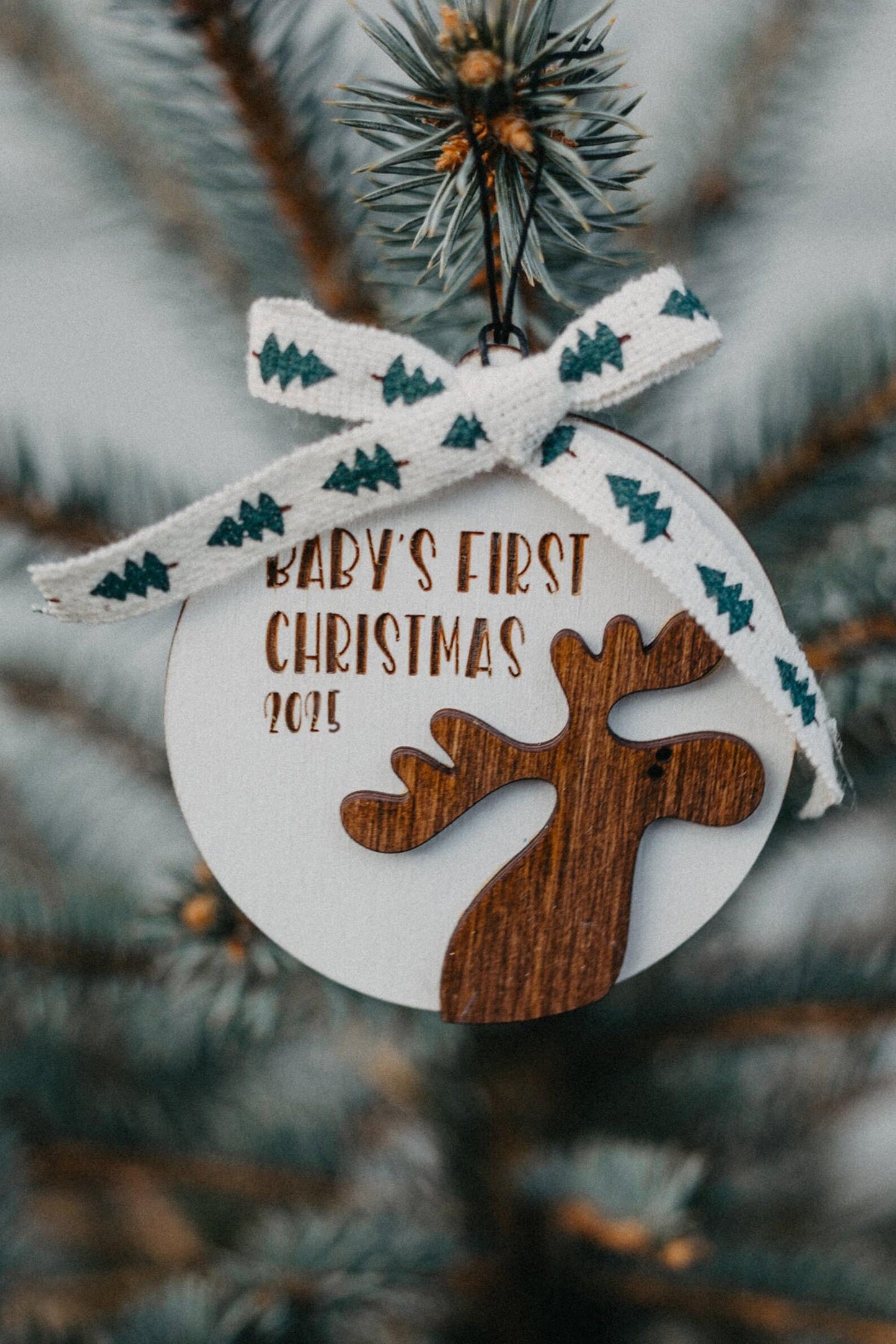 Baby's First Christmas Ornament Bear | 2024 Christmas | Customized ornaments
