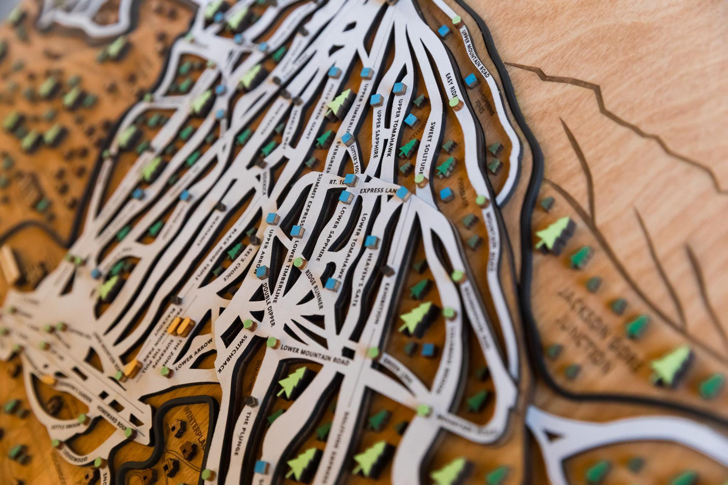 
                  
                    Original Okemo Wooden Ski Map | Mountain Art | Okemo Vermont | Skier Snowboarder Gift | Vermont Home Decor | Ski House
                  
                