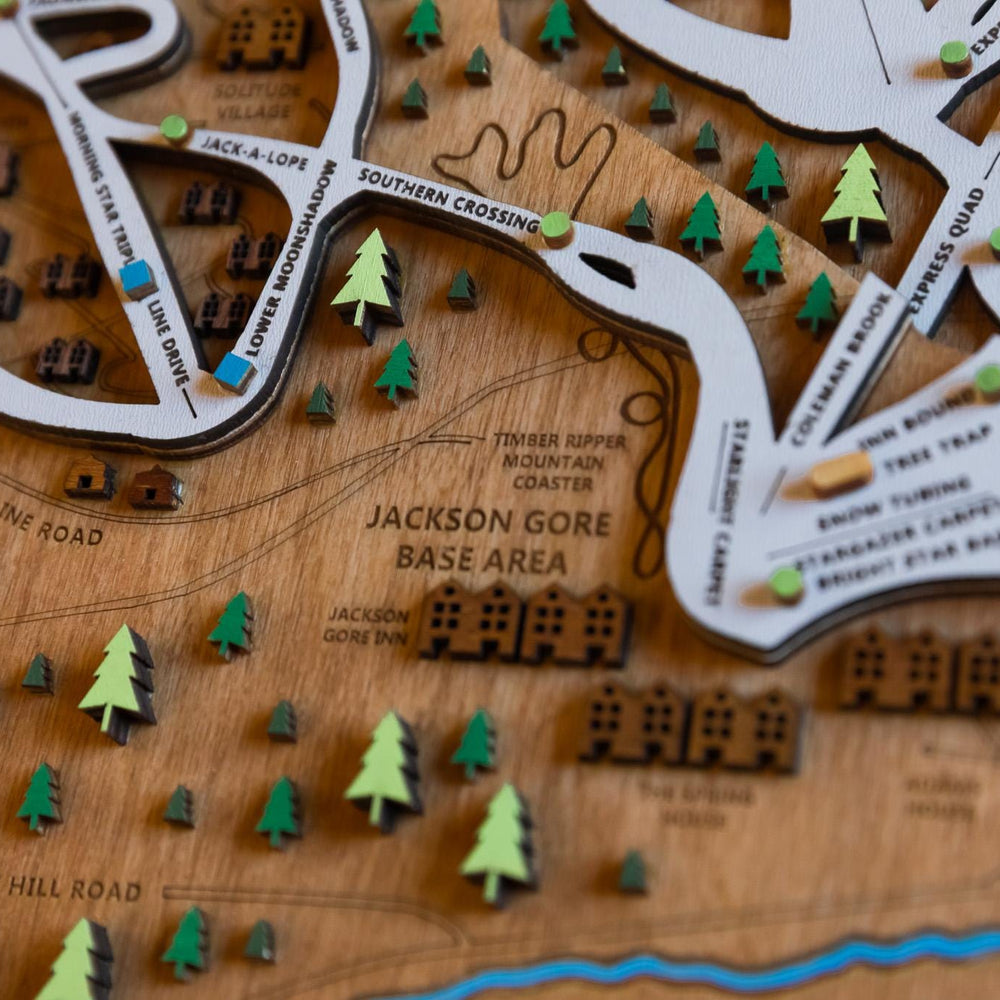 
                  
                    Original Okemo Wooden Ski Map | Mountain Art | Okemo Vermont | Skier Snowboarder Gift | Vermont Home Decor | Ski House
                  
                