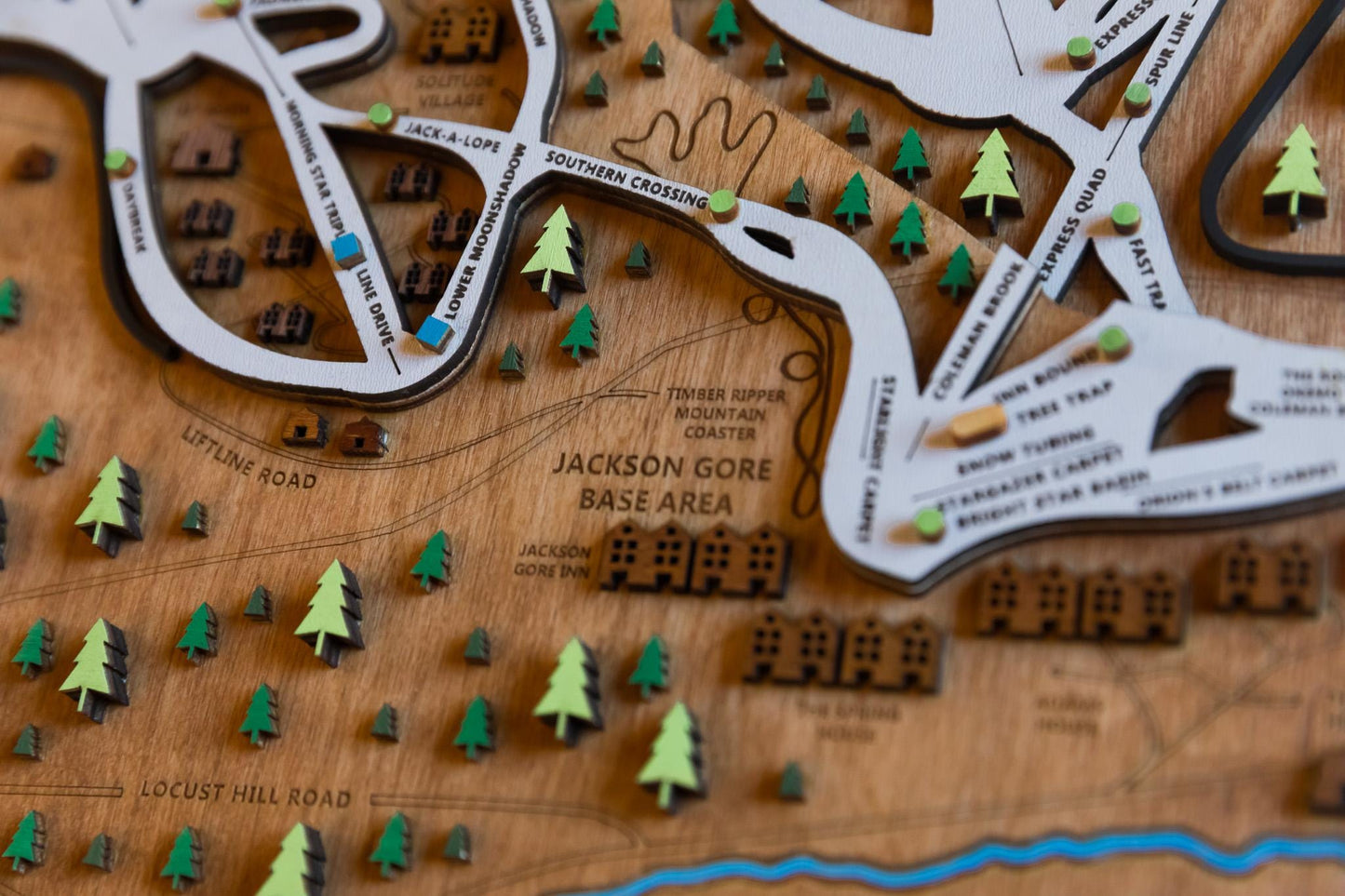 
                  
                    Okemo Ski Map | Layered Wooden Ski Trail Map | Vermont Mountain Art | Okemo Resort Decor | Ski House Wall Art
                  
                